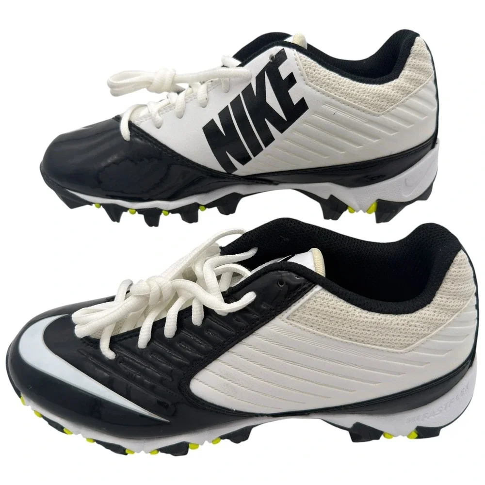 Nike Shark Football Cleats Black White Volt FastFlex Youth Size 5Y 643161-110